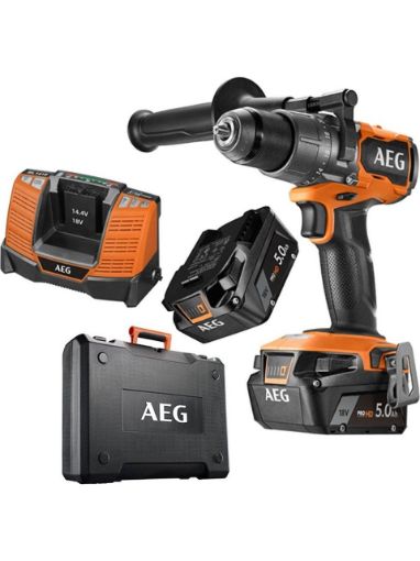 AEG BSB 18C3BL-502C KÖMÜRSÜZ 5AH ÇIFT AKÜLÜ DARBEL resmi