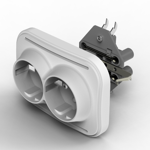 FETİH İKİLİ TOPRAKLI PRİZ 103-02 resmi