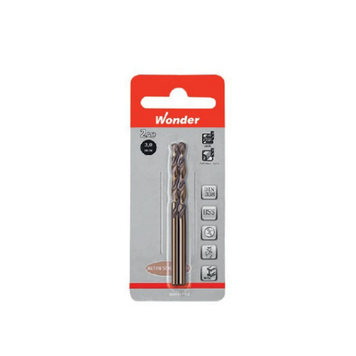 WONDER HSS UÇ 3 MM 2 Lİ ALTIN resmi