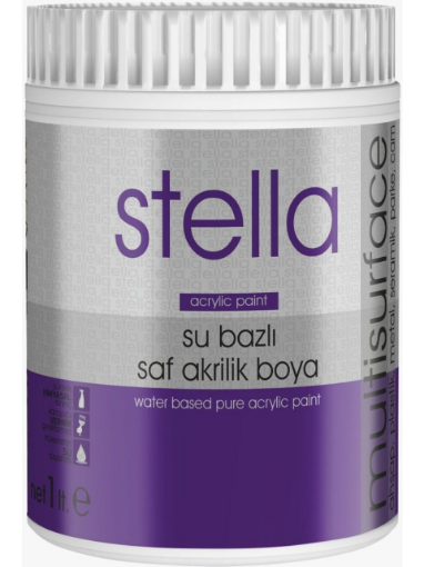 STELLA AKRİLİK B BAZ  BOYA 1 LT resmi