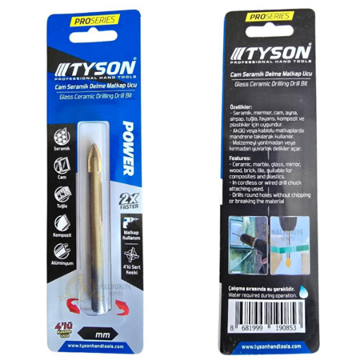 KUPA CAM SERAMİK DELME UCU 6 MM resmi