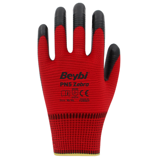 BEYBİ PN5 ZEBRA NİTRİL ELDİVEN resmi